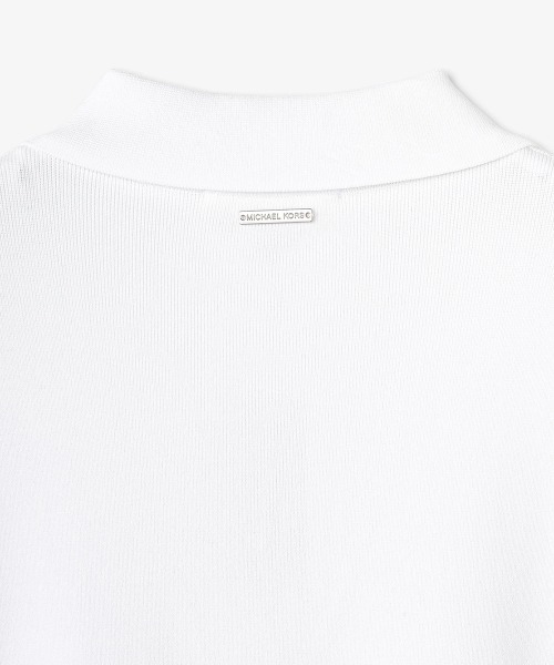 「MICHAEL KORS」 長袖ワンピース X-LARGE ホワイト レディースの画像