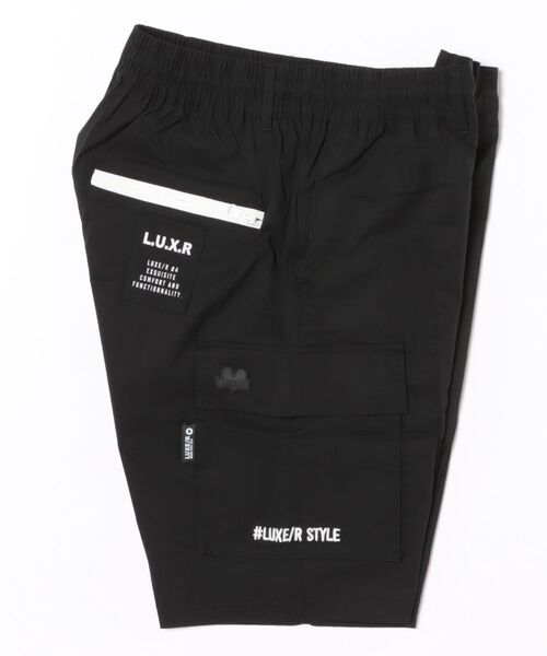 カーゴパンツ (RM)「LUXE/R GOLF」ストレッチ クロス ピンタック