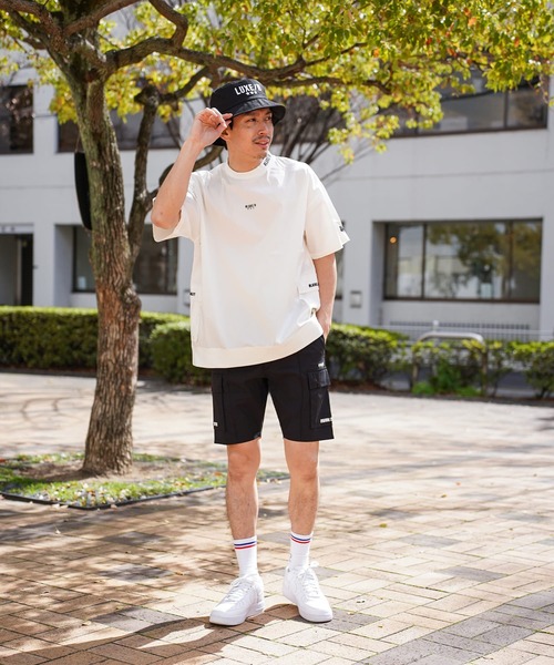 カーゴパンツ (RM)「LUXE/R GOLF」ストレッチ クロス ピンタック