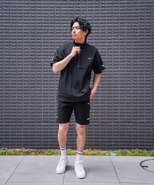 カーゴパンツ (RM)「LUXE/R GOLF」ストレッチ クロス ピンタック