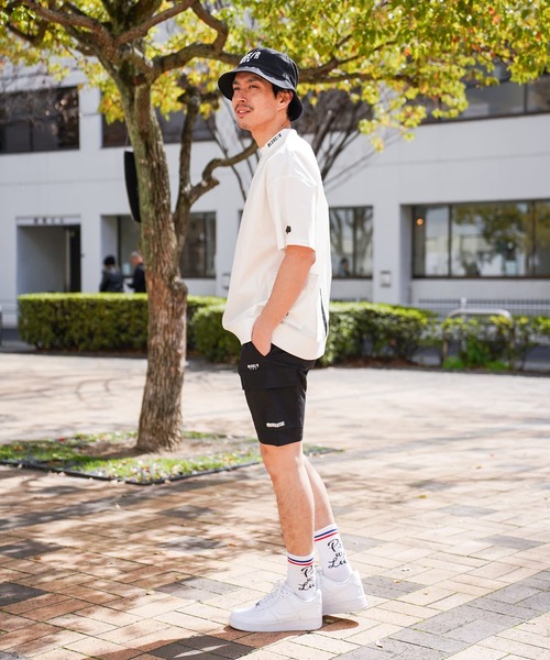カーゴパンツ (RM)「LUXE/R GOLF」ストレッチ クロス ピンタック