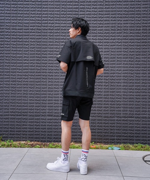 カーゴパンツ (RM)「LUXE/R GOLF」ストレッチ クロス ピンタック