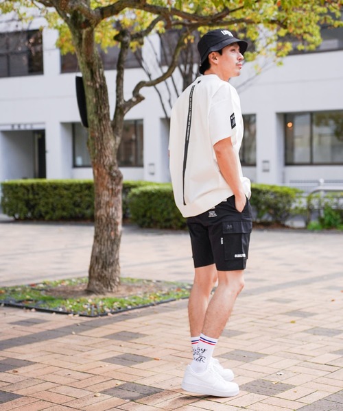 カーゴパンツ (RM)「LUXE/R GOLF」ストレッチ クロス ピンタック