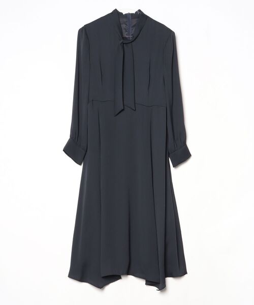 UNTITLED ネイビー とベージュ 長袖ワンピース2枚セットサイズ2(M) UNTITLED（アンタイトル） 長袖ワンピース 02 ダークネイビー
