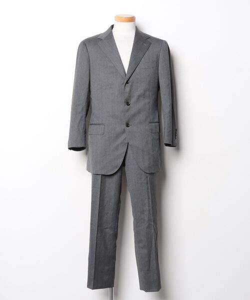 【BEAMS F】セットアップフォーマルsize52 ダークグレー ソリッド無地 BEAMS F（ビームスF） スーツ 52 8R グレー メンズ : ZOZOTOWN Yahoo