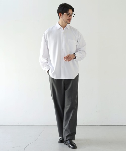 「SPU」 長袖シャツ M ホワイト メンズ_画像6