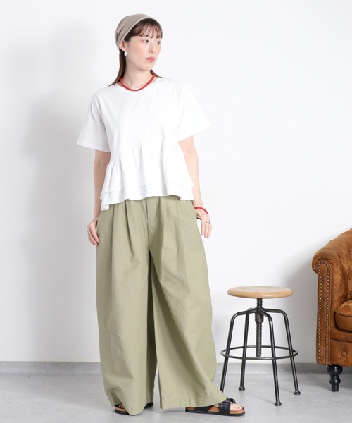 cepo（セポ） tシャツ 半袖 ショートスリーブペプラムトップス