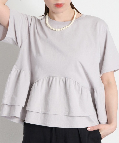 cepo（セポ） tシャツ 半袖 ショートスリーブペプラムトップス