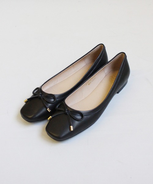 「ground green store」 フラットパンプス 37 ブラック レディース_画像5