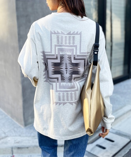 PENDLETON（ペンドルトン） 長袖Tシャツ L ライトグレー メンズ
