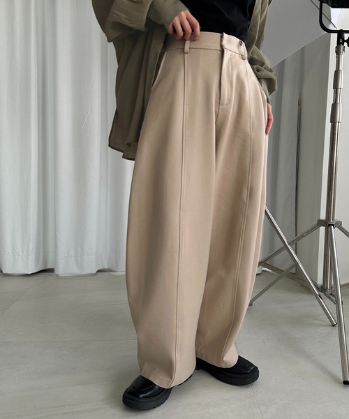 「apres jour mignon」 パンツ MEDIUM ベージュ レディース_画像3
