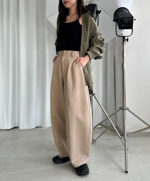 「apres jour mignon」 パンツ MEDIUM ベージュ レディース_画像6