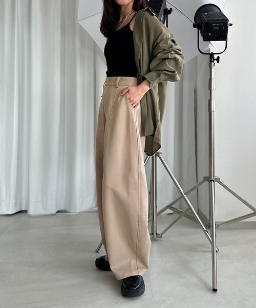 「apres jour mignon」 パンツ MEDIUM ベージュ レディース_画像7
