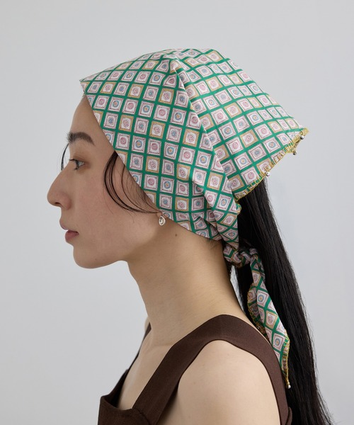 SALON adam et rope シルクスカーフ バンダナ フェス SALON adam et rope'（サロン アダム エ ロペ） スカーフ バンダナ