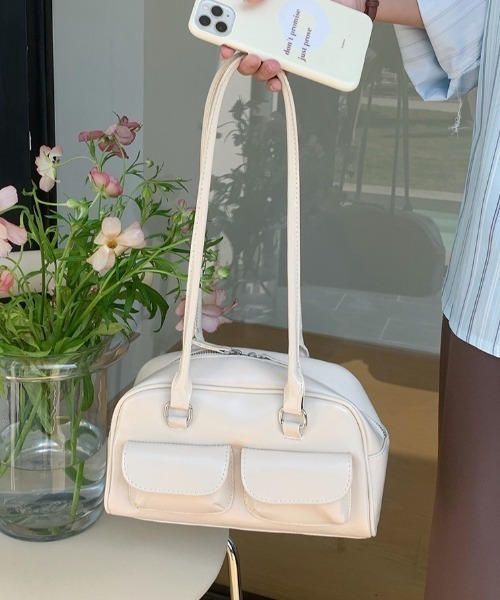 HAILY ショルダーストラップ ショルダーバッグ バッグ フロントダブル