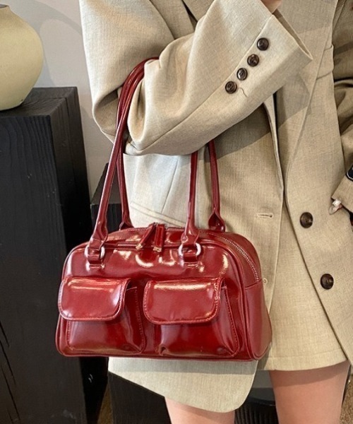 HAILY ショルダーストラップ ショルダーバッグ バッグ フロントダブル