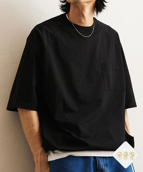 「417 EDIFICE」 半袖Tシャツ LARGE ブラック メンズ_画像3
