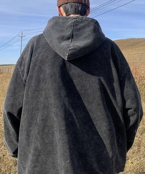 「NEW GENTLEMAN」 ジップアップパーカー X-LARGE ブラック メンズ_画像6