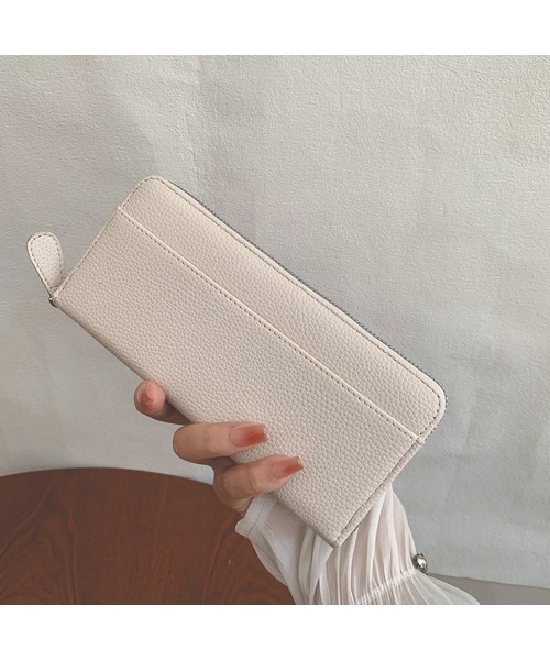 RYU continental レザー ラウンドファスナー長財布 白色限定色 Port（ポート） 長財布 財布 ラウンドファスナー長財布 レディース
