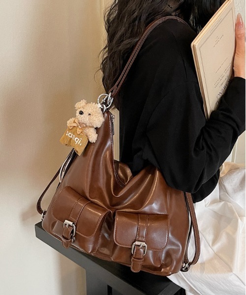 「FREE STYLISTS」 2WAYバッグ FREE ライトブルー レディース_画像8