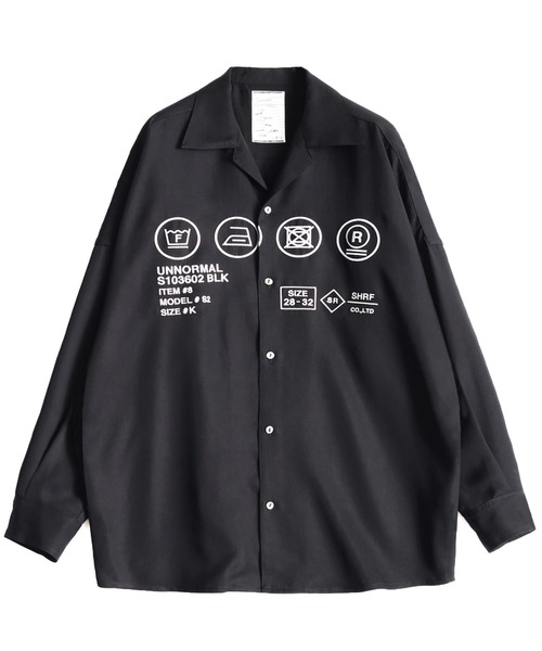 SHAREEF シャツ ”CARE LABEL” BIG SHIRTS メンズ : ZOZOTOWN Yahoo!店 