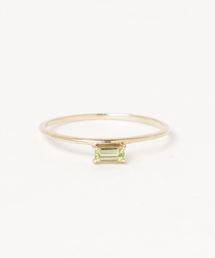 con affetto 指輪 リング K10YGペリドットリング レディース