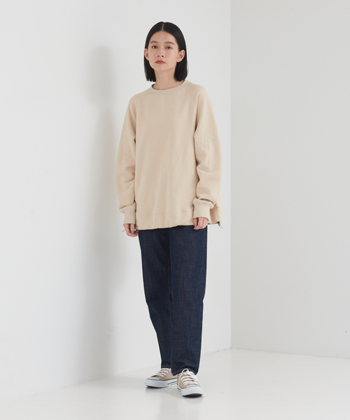 collex / コレックス 【手洗い可】裏起毛Aラインスウェットプルオーバー collex｜【手洗い可】裏起毛Aラインスウェットプルオーバー