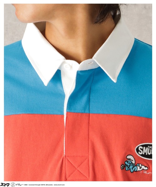 tシャツ Smurf スマーフ ロングスリーブラガーシャツ メンズ