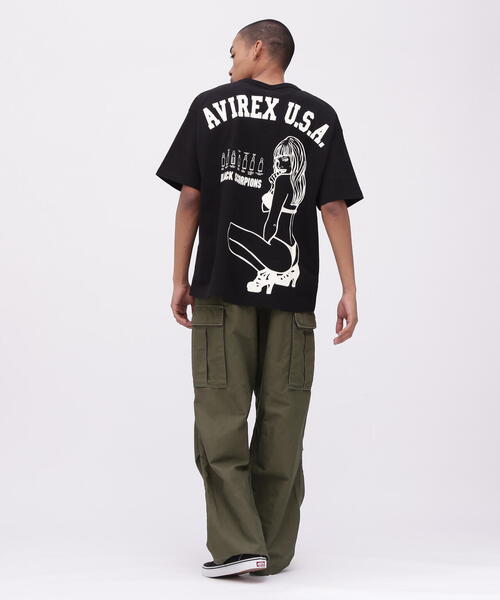 AVIREX tシャツ 「WEB＆DEP限定」BLACK SCORPIONS T-SHIRT