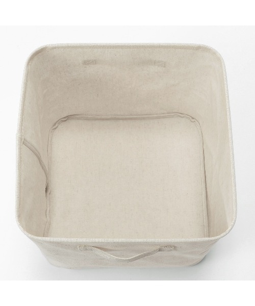 無印良品（MUJI） 収納 ポリエステル麻 ソフトボックス L 約幅35