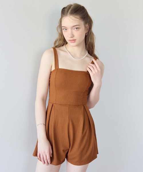 Salty and sea 水着セット caramelカラー☆ SEA DRESS（シードレス） 水着 チェック素材ロンパース/ワンピース