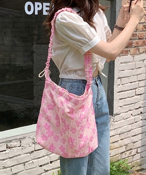 花柄トートバッグ ピンク miniministore（ミニミニストア） トートバッグ 花柄トートバッグ