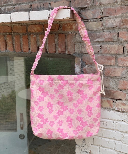 花柄トートバッグ ピンク COACH】コーチ コーティングキャンバス スムースレザー シグネチャー