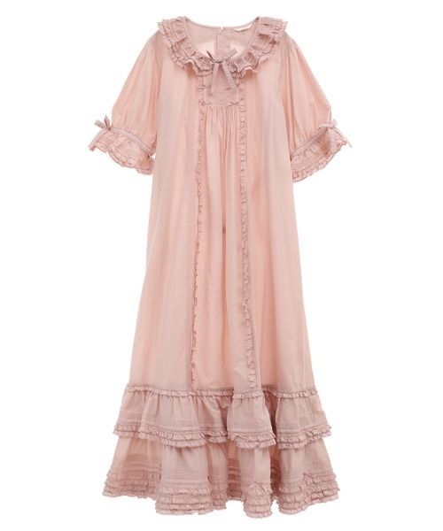 期間限定 数量限定 PINK HOUSE ローンフリルパフスリーブワンピース ワンピース ワンピース