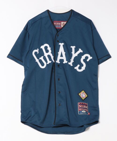ブラウス シャツ 「REASON CLOTHING」BUTTON UP BASEBALL JERSEY レディース メンズ