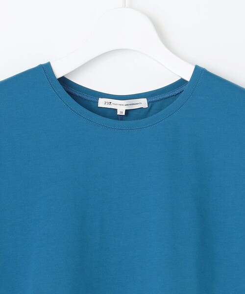 23区 tシャツ 「洗える」ALBINIコーコラン シャツテール Tシャツ