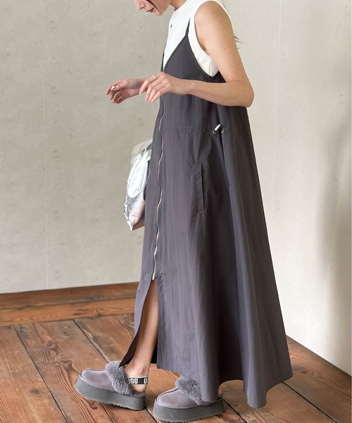 Palelfy 裾ティアードキャミワンピース ブラック PAL ELFY | クロミ 耳