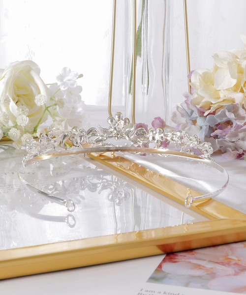 Lace Ladies カチューシャ ロマンチック ライン ビジュー ヘッド