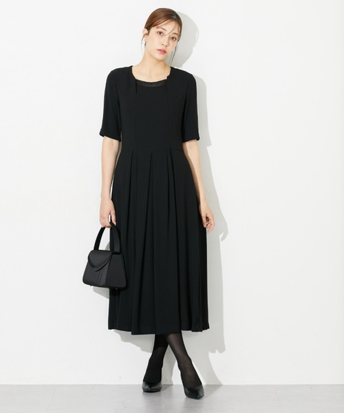 【まゆみ】SEEALL　スエード レザー ロングジレ ワンピース 牛革 lssr210-716.jpg