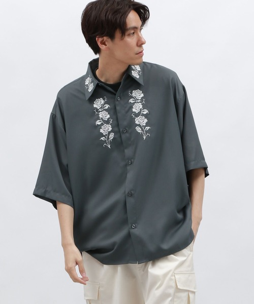 メンズ 半袖シャツ ローズ 羽織り フラワー J00348 zz-M0841FBH012_8-1.jpg?1712286420