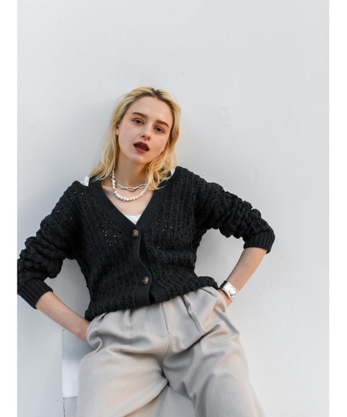 KATRIN TOKYO カーディガン Katrin TOKYO カーディガン cut-out knit cardigan レディース