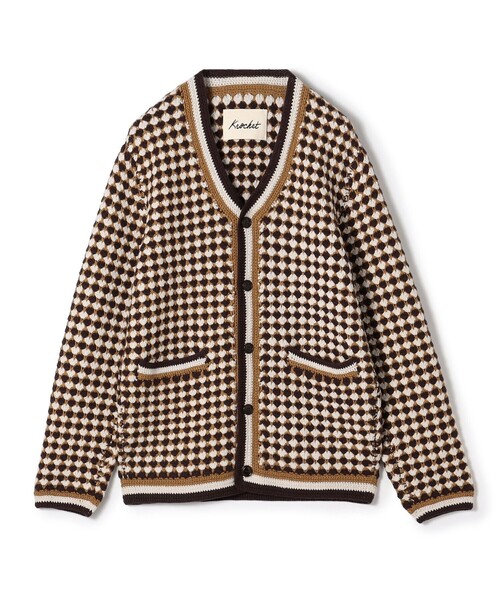 Krochet ウール カーディガン TOMORROWLAND BUYING TOMORROWLAND（トゥモローランド） カーディガン Krochet ウール V