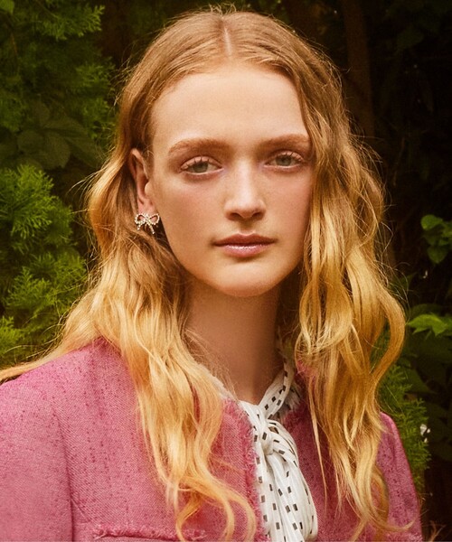 TOCCA イヤリング GLITTER RIBBON EARRINGS レディース