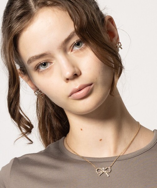 TOCCA イヤリング GLITTER RIBBON EARRINGS レディース