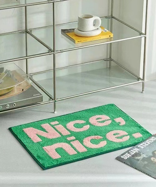 Ein ラグ ラグマット Ein/「2サイズ展開」”Nice nice”スクエア