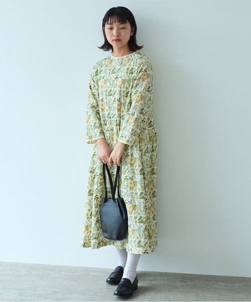 美品 bulle de savon　ノースリーブワンピース 総刺繍　花柄刺繍 bulle de savon 花柄刺繍 ノースリーブワンピース - メルカリ