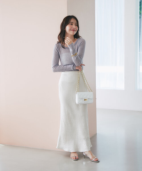 値下げ中【新品】ラブティックボンボン　シアースパンコールリブ2WAYニット La boutique Bonbon（ラブティックボンボン） ニット セーター 「前後
