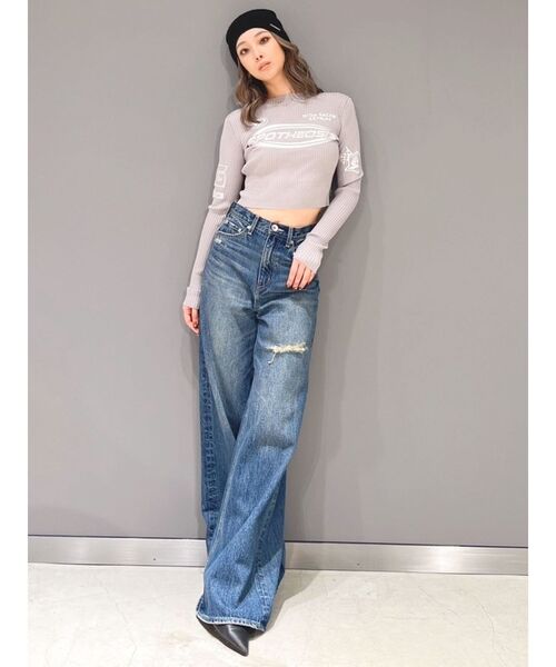 GYDA ニット セーター レーサーデザインembroideryニット