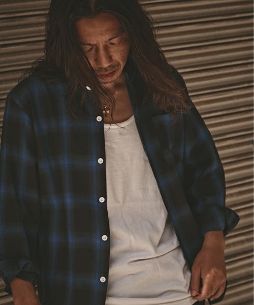 ALL RUNS シャツ オンブレチェックシャツ 2026年春夏 メンズ