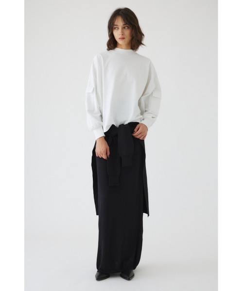 RIM.ARK ロング スカート Knit wrapped SK ニットラップスカート